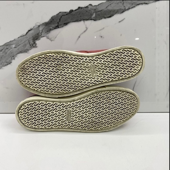 HERMES Kick Slip-On Sneakers Epsom Rouge 38.5 main image 10